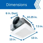 Panasonic FV-1115VQ1 WhisperCeiling Ventilation Fan - Image 5