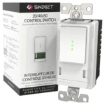 Swidget S16008WA Dry Contact Timer Switch, 20/40/60 Minute Programmable Wall Control Module