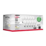 Satco S11437 - 12 Watt A19 LED; 3000K; 75 Watt Replacement; Medium base; 220 deg. Beam Angle; 10-Pack