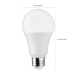 Satco S11437 - 12 Watt A19 LED; 3000K; 75 Watt Replacement; Medium base; 220 deg. Beam Angle; 10-Pack - Image 3