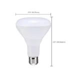 Satco S11471 8.5 Watt; BR30 LED; 3000K; 80 CRI; Medium Base; 120 Volts; Dimmable; 6-pack - Image 4