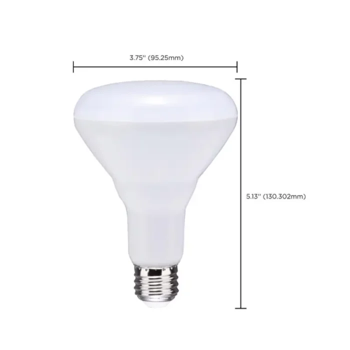 Satco S11471 8.5 Watt; BR30 LED; 3000K; 80 CRI; Medium Base; 120 Volts; Dimmable; 6-pack - Image 4