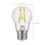Satco S12406 - 8.2 Watt LED A15; Clear; Medium Base; 3000K; 90 CRI; 120 Volt - Image 3