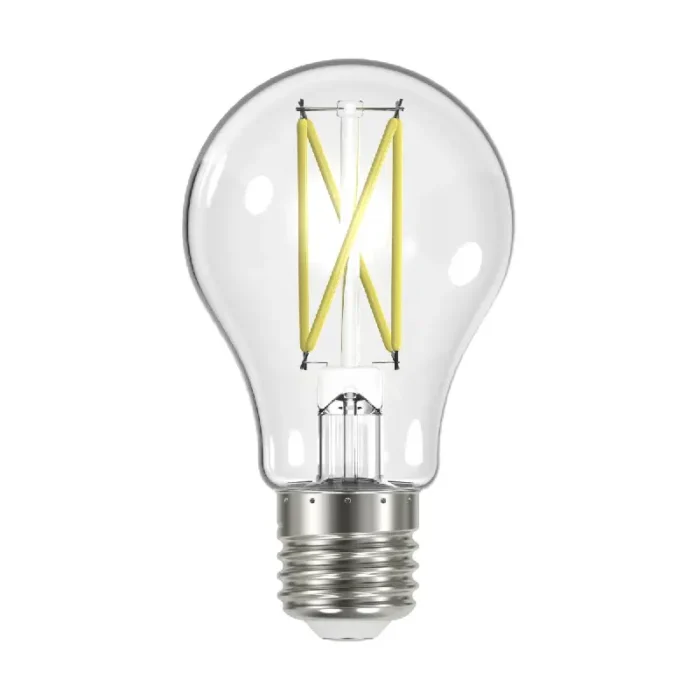 Satco S12414 8 Watt LED A19; Clear; Medium Base; 2700K; 90 CRI; 120 Volt - Image 2