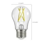 Satco S12414 8 Watt LED A19; Clear; Medium Base; 2700K; 90 CRI; 120 Volt - Image 3