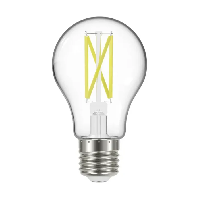 Satco S12436 - 10.5 Watt A19 LED; 75 Watt Replacement; Clear; Medium base; 2700K; 120 Volt; 4-Pack - Image 2