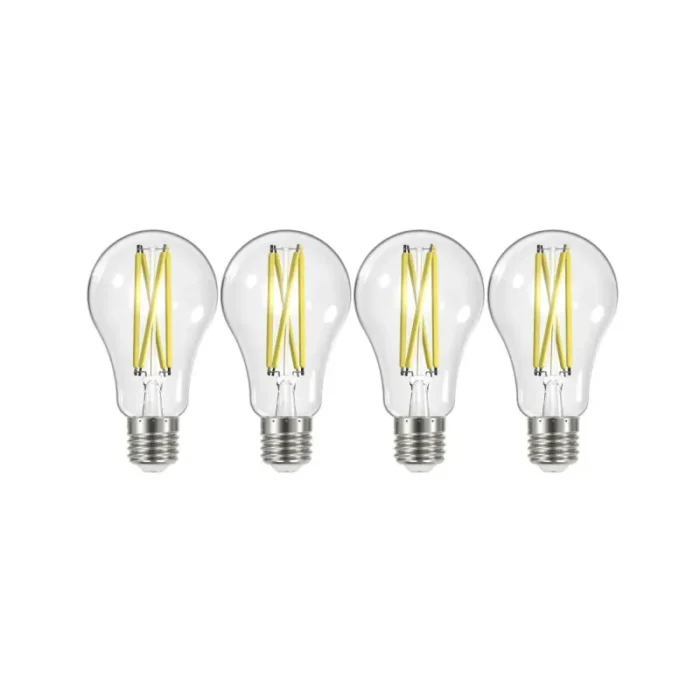 Satco S12443 12.5 Watt A19 LED; 100 Watt Replacement; Clear; Medium base; 3000K; 120 Volt; 4-Pack - Image 3