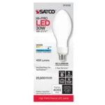 Satco S13133 30W LED HID Replacement ED23 Lamp - White - E26 Base - Image 2