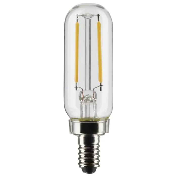 Satco S21340 - 2.8 Watt T6 LED; Clear; Candelabra base; 90 CRI; 2700K; 120 Volt - Image 2