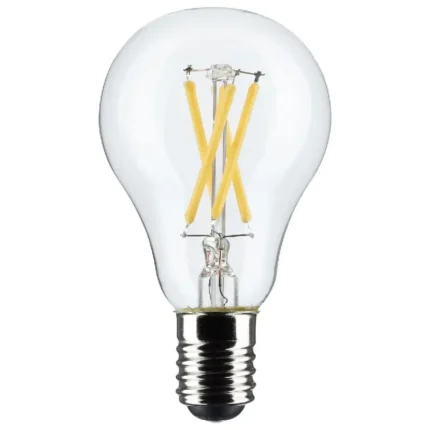 Satco S21872 5.5 Watt A15 LED; Clear; Intermediate Base; 2700K; 450 Lumens; 2-Pack