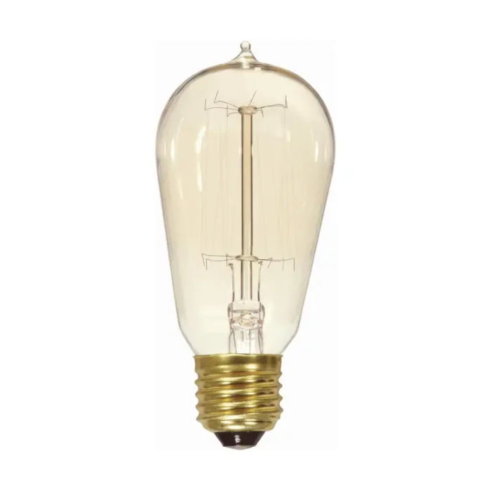 Satco S2413 40 Watt ST19 Incandescent; Clear; 3000 Average rated hours; 160 Lumens; Medium base; 120 Volt - Image 2