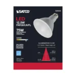 Satco S29434 - 12.5 Watt; PAR30LN LED; 5000K; 40 deg. Beam Angle; Medium base; 120 Volt