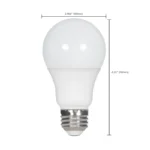 Satco S29811 11 Watt; A19 LED; 3000K; Medium base; 220 deg. Beam Angle; 120 Volt - Image 3