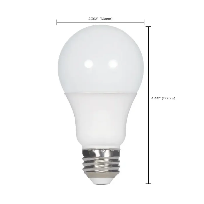 Satco S29811 11 Watt; A19 LED; 3000K; Medium base; 220 deg. Beam Angle; 120 Volt - Image 3