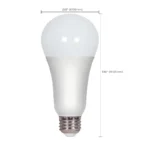 Satco S29815 15 Watt; A19 LED; Frosted; 2700K; Medium base; 220 deg. Beam Angle; 120 Volt - Image 3