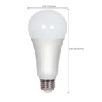 Satco S29817 - 15 Watt; A19 LED; Frosted; 4000K; Medium base; 220 deg. Beam Angle; 120 Volt - Image 3