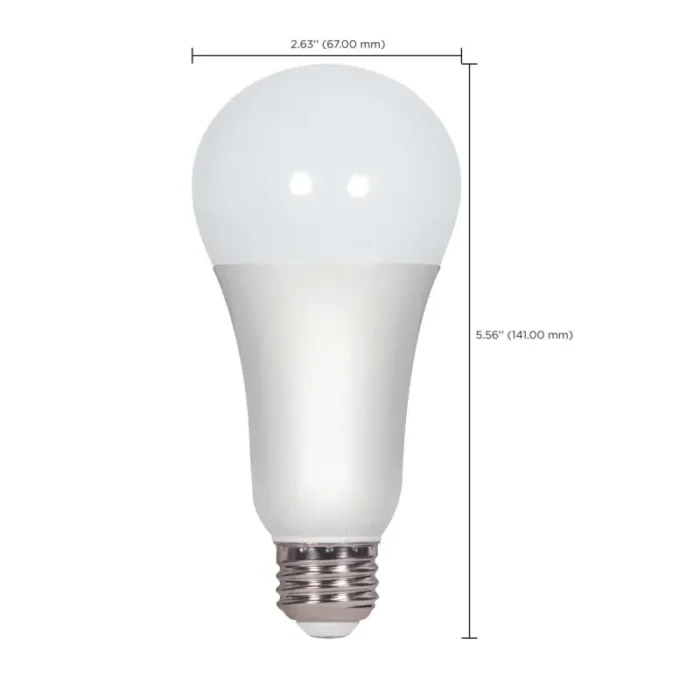 Satco S29817 - 15 Watt; A19 LED; Frosted; 4000K; Medium base; 220 deg. Beam Angle; 120 Volt - Image 3