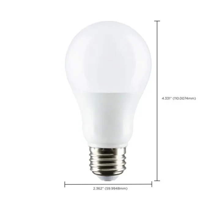 Satco S29835 9.8 Watt; A19 LED; 2700K; Medium base; 220 deg. Beam Angle; 120 Volt - Image 4