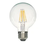 Satco S29878 - 5.5 Watt G25 LED; Clear; Medium base; 2700K; 500 Lumens; 120 Volt - Image 2
