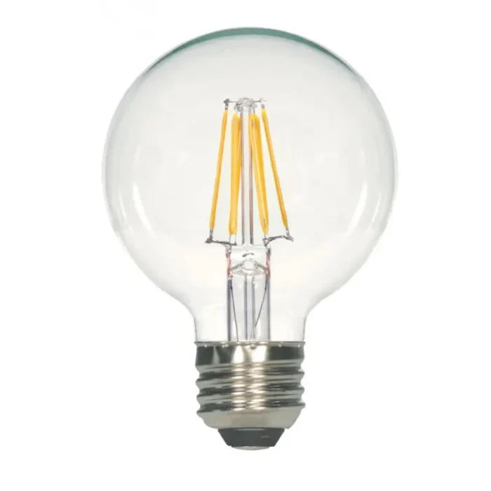 Satco S29878 - 5.5 Watt G25 LED; Clear; Medium base; 2700K; 500 Lumens; 120 Volt - Image 2