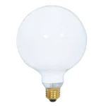 Satco S3003 100W Incandescent G40 Globe Lamp - Gloss White - E26 Base - Image 2