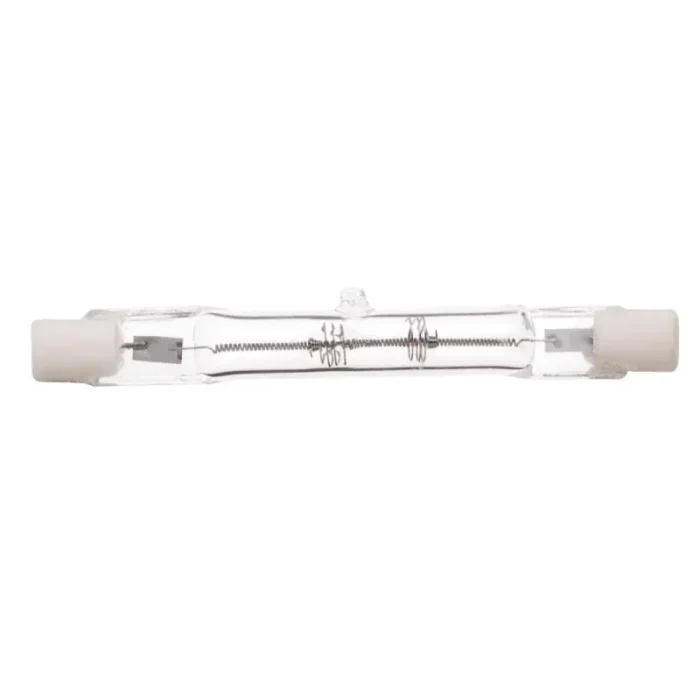 Satco S3146 - 100 Watt; Halogen; T3; Clear; 1500 Average rated hours; 1650 Lumens; Double Ended base; 78mm; 120 Volt - Image 1