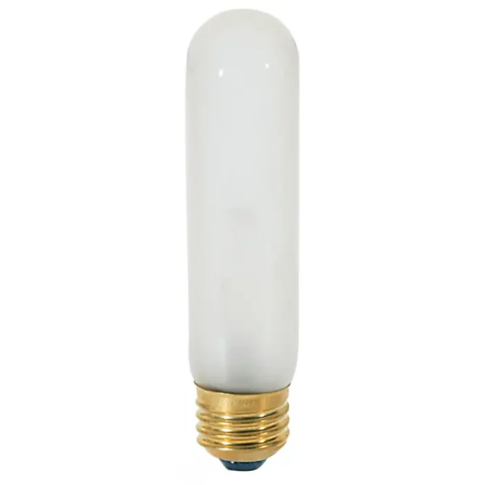 Satco S3251 - 25 Watt T10 Incandescent; Frost; 2000 Average rated hours; 200 Lumens; Medium base; 120 Volt - Image 1