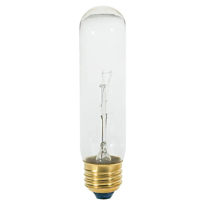 Satco S3252 40 Watt T10 Incandescent; Clear; 2000 Average rated hours; 280 Lumens; Medium base; 120 Volt - Image 1
