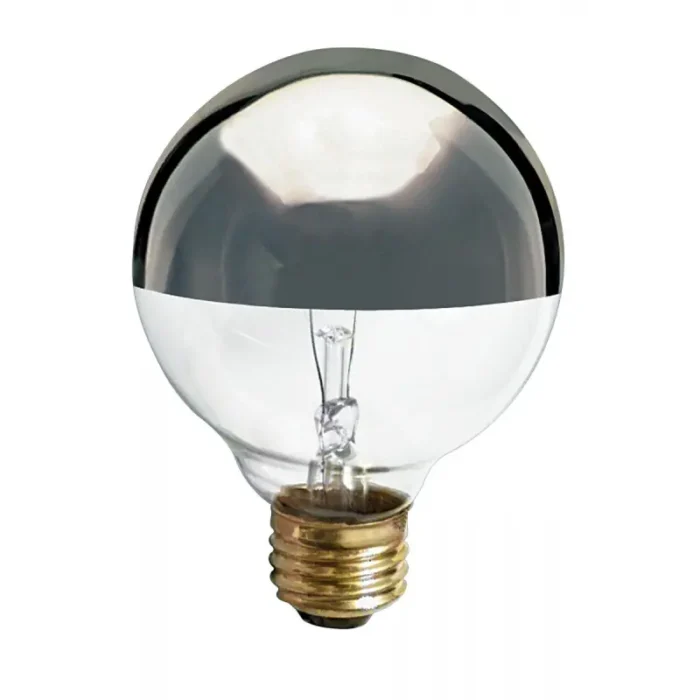 Satco S3862 60 Watt G25 Incandescent; Silver Crown; 1500 Average rated hours; 540 Lumens; Medium base; 120 Volt - Image 1