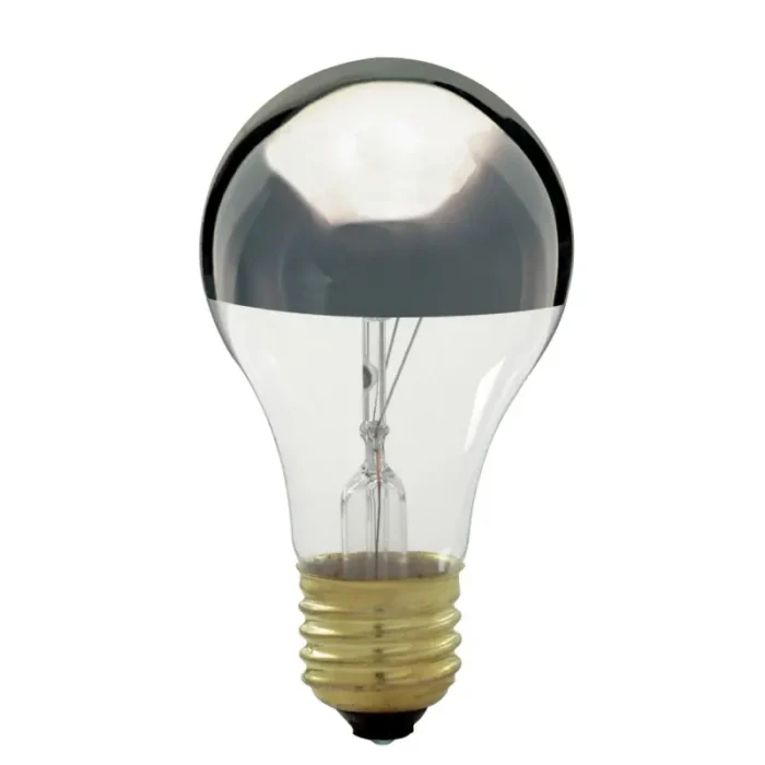 Satco S3956 - 100 Watt A19 Incandescent; Silver Crown; 1500 Average rated hours; 960 Lumens; Medium base; 130 Volt - Image 1