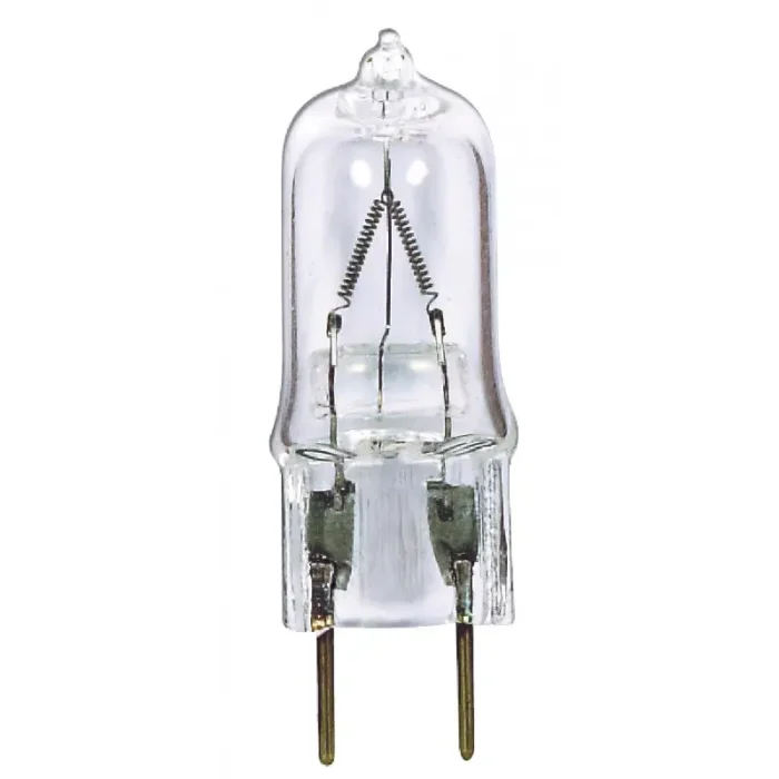 Satco S4610 20 Watt; Halogen; T4; Clear; 2000 Average rated hours; 180 Lumens; Bi Pin G8 base; 120 Volt - Image 1