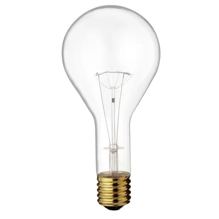 Satco S4961 - 300 Watt PS35 Incandescent; Clear; 2500 Average rated hours; 3600 Lumens; Mogul base; 130 Volt - Image 1