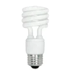 Satco S6237 13W Compact Fluorescent T2 Spiral Lamp - White - E26 Base - 4 Pack - Image 2