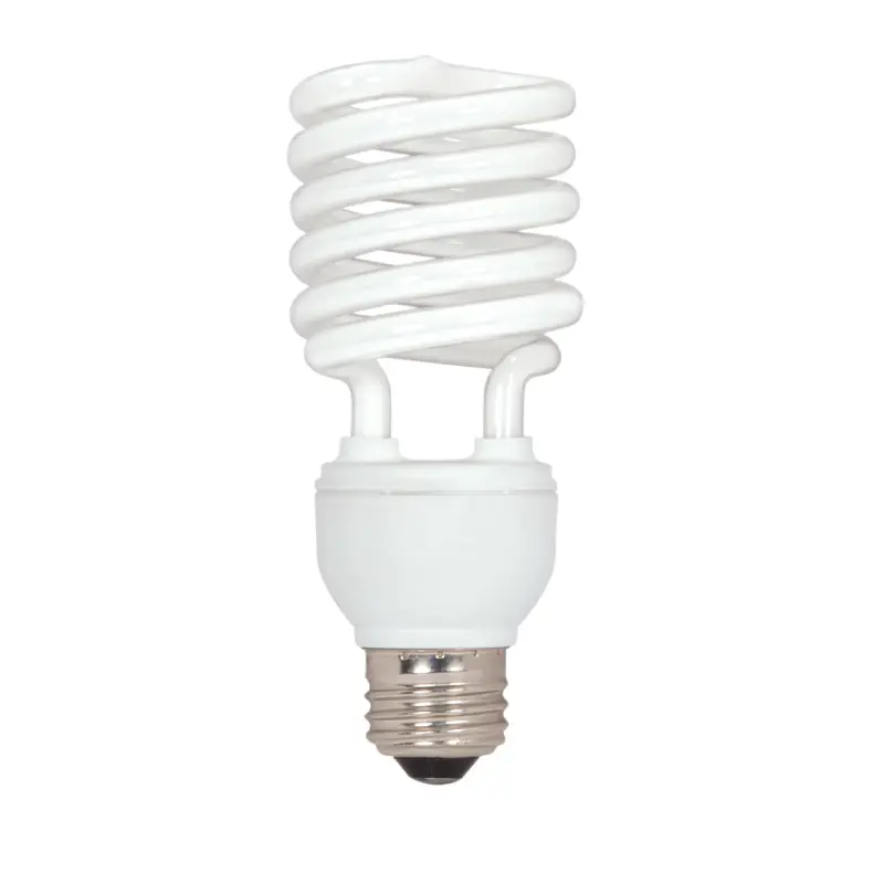 S7233 Satco S7233 26W Compact Fluorescent T2 Spiral Lamp - White - E26 Base - Image 1