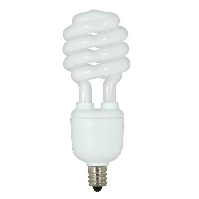 S7364 Satco S7364 13W Compact Fluorescent T2 Spiral Lamp - White - E12 Base - Image 1