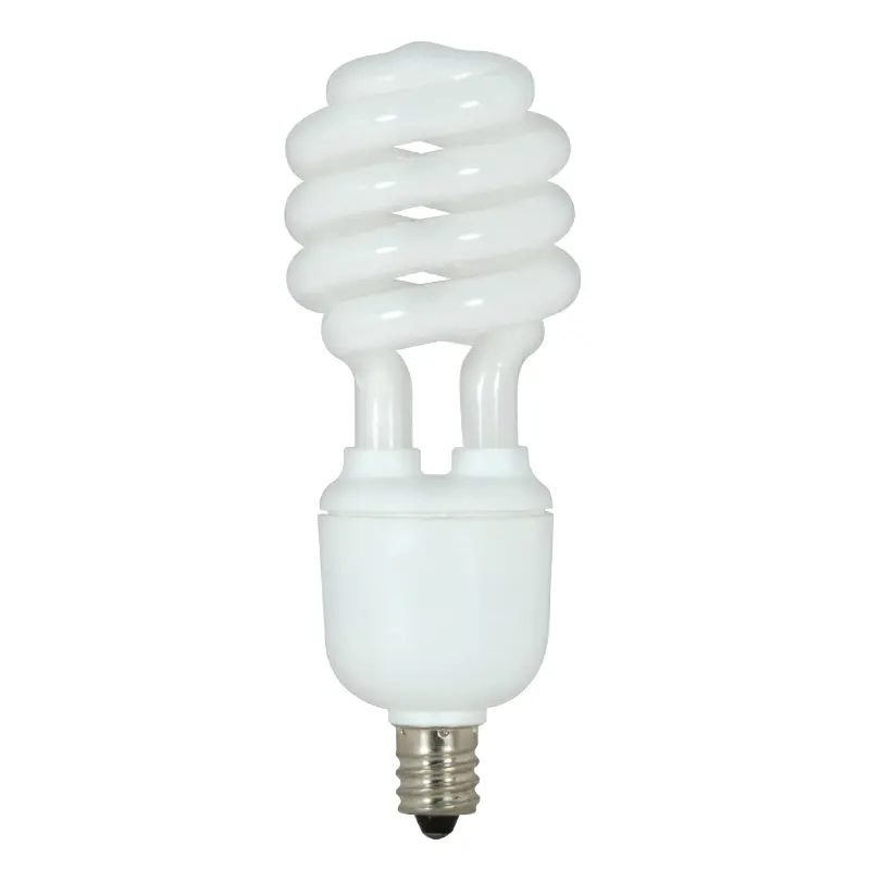 S7366 Satco S7366 13W Compact Fluorescent T2 Spiral Lamp - White - E12 Base - Image 1