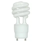 Satco S8204 - 15 Watt; Mini Spiral Compact Fluorescent; 2700K; 82 CRI; GU24 base; 120 Volt - Image 2