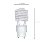 Satco S8207 26 Watt; Spiral Compact Fluorescent; 2700K; 82 CRI; GU24 base; 120 Volt - Image 3