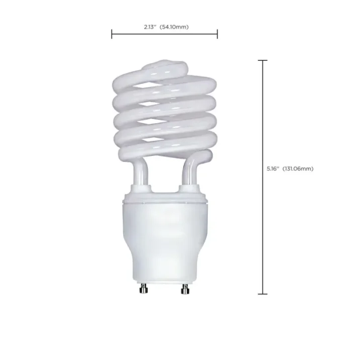 Satco S8207 26 Watt; Spiral Compact Fluorescent; 2700K; 82 CRI; GU24 base; 120 Volt - Image 3