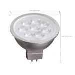 Satco S9496 6.5 Watt; LED MR16 LED; 3000K; 40 deg. Beam Angle; GU5.3 base; 12 Volt AC/DC - Image 3