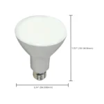 Satco S9621 9.5 Watt; BR30 LED; 105 deg. Beam Angle; 3000K; Medium base; 120 Volt; Dimmable - Image 4