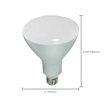 Satco S9635 11.5W LED BR40 Lamp - Frost - E26 Base - Image 4