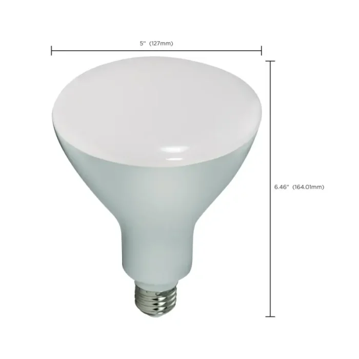 Satco S9640 - 16.5 Watt; LED BR40; 4000K; 103 deg. Beam Angle; Medium base; 120 Volt; Dimmable - Image 3