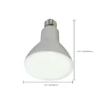 Satco S9698 8W LED BR30 Flood Light Bulb - 65W Equiv - 2700K - Dimmable - E26 - 2-Pack - Image 3