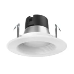 Satco S9729 7.5W LED 4" Baffle Downlight Retrofit - White - GU5.3 Base