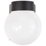 Satco SF77-140 1 Light - 8" Utility Wall with White Glass - Black Finish - Image 3