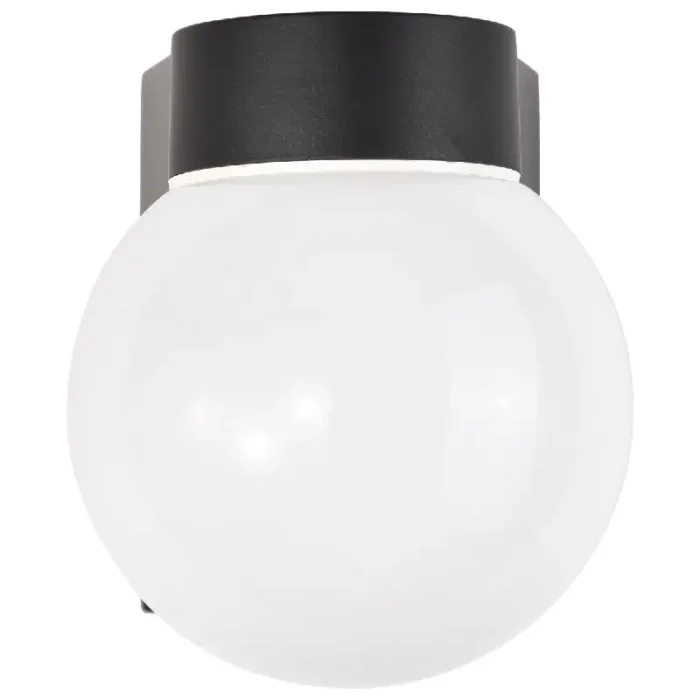 Satco SF77-140 1 Light - 8" Utility Wall with White Glass - Black Finish - Image 3
