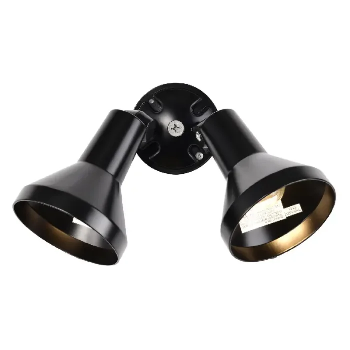 Satco SF77-701 2 Light - 15" Flood Light PAR38 with Adjustable Swivel - Black Finish - Image 2