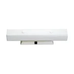Satco SF77-991 - 4Light - 24" Vanity with White "U" Channel Glass with Convenience Outlet - White Finish
