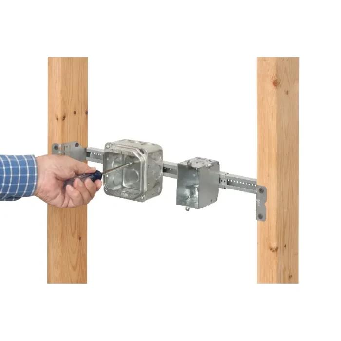 Arlington SL24F SliderBar Adjustable Unbent Box Mounting Bracket - 15" - 24" - Image 2